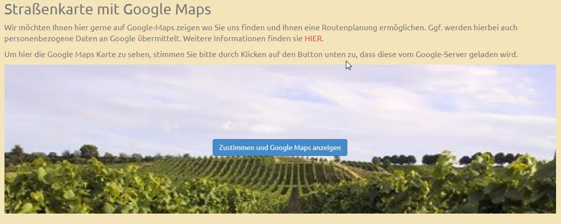 Google Maps DSGVO konform einbinden